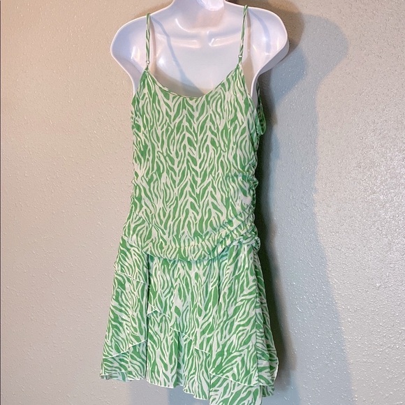 Diane Von Furstenberg for Target Green and White Mini Dress - Picture 6 of 9